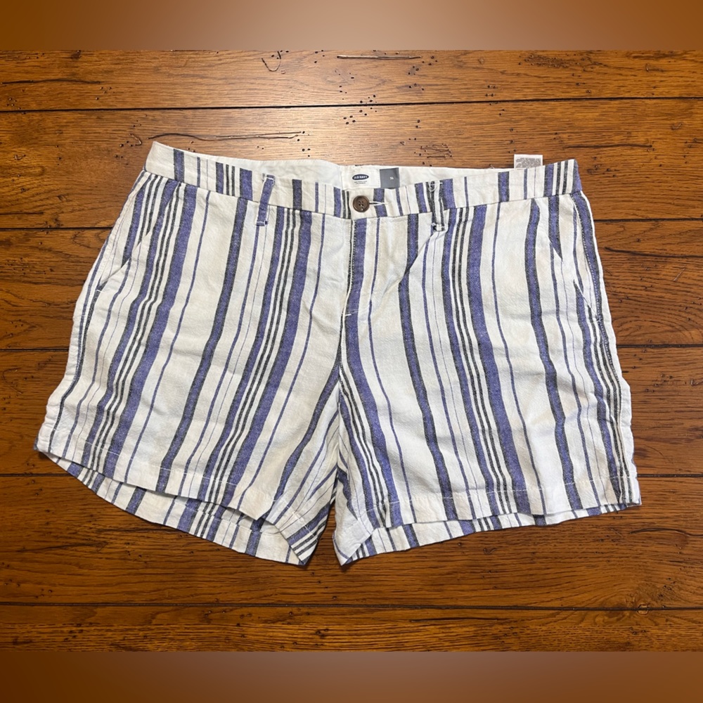Blue & White Striped Old Navy Shorts